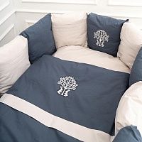 Изображение 7 – Универсальные комплекты 6 предметов в овальную и прямоугольную кроватку : Organic Baby Cotton